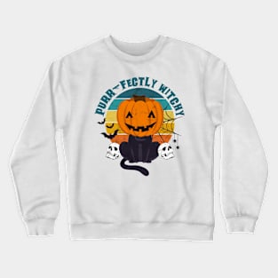 Purr-fectly Witchy Crewneck Sweatshirt